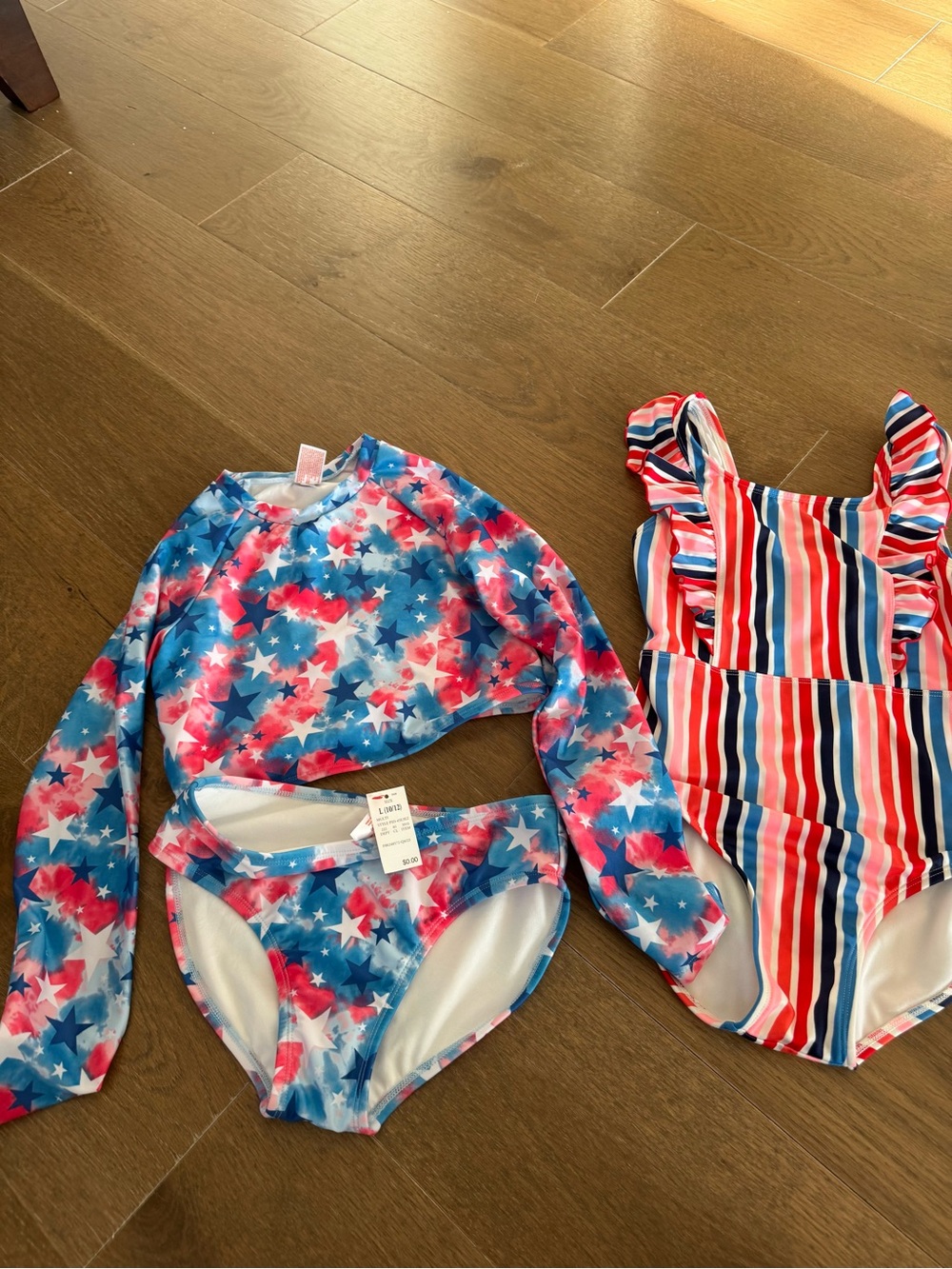 CAT & JACK Girls' Bathing Suits (NEW) - 4th of July/America